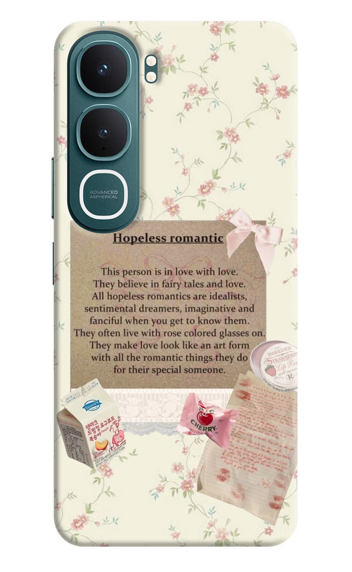 Hopeless Romantic Vivo Y31 5G Hard Case Back Cover by Casekaro