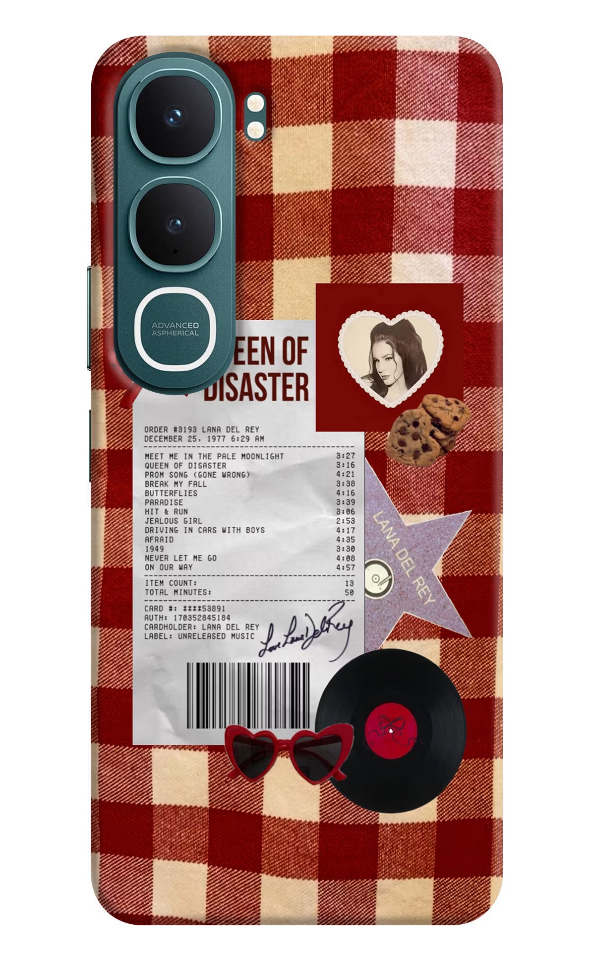 Queen of Disaster Vivo Y31 5G Hard Case Back Cover by Casekaro