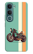Striped Moto Drift Vivo Y31 5G Hard Case Back Cover by Casekaro
