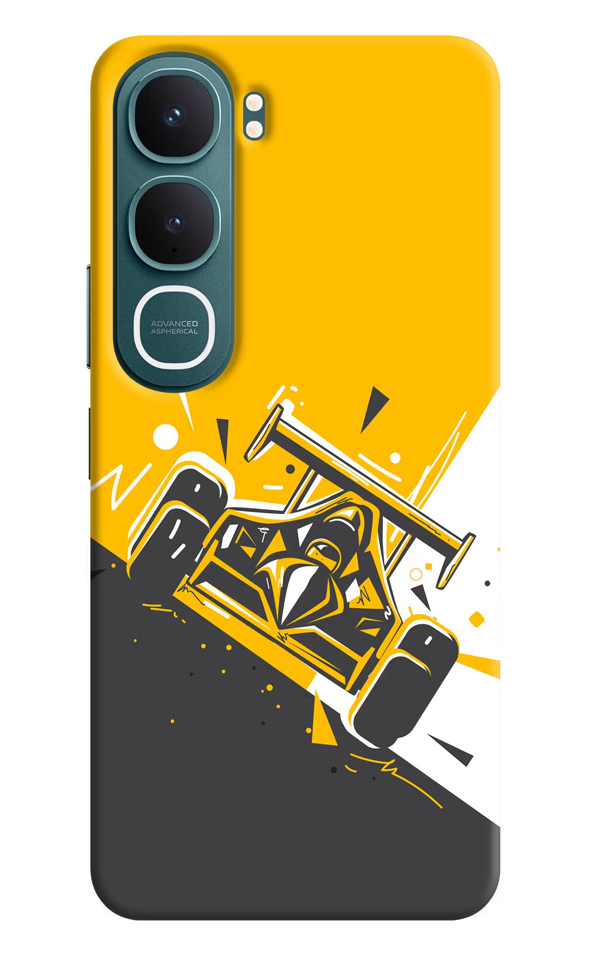 Track King Vivo Y31 5G Hard Case Back Cover by Casekaro
