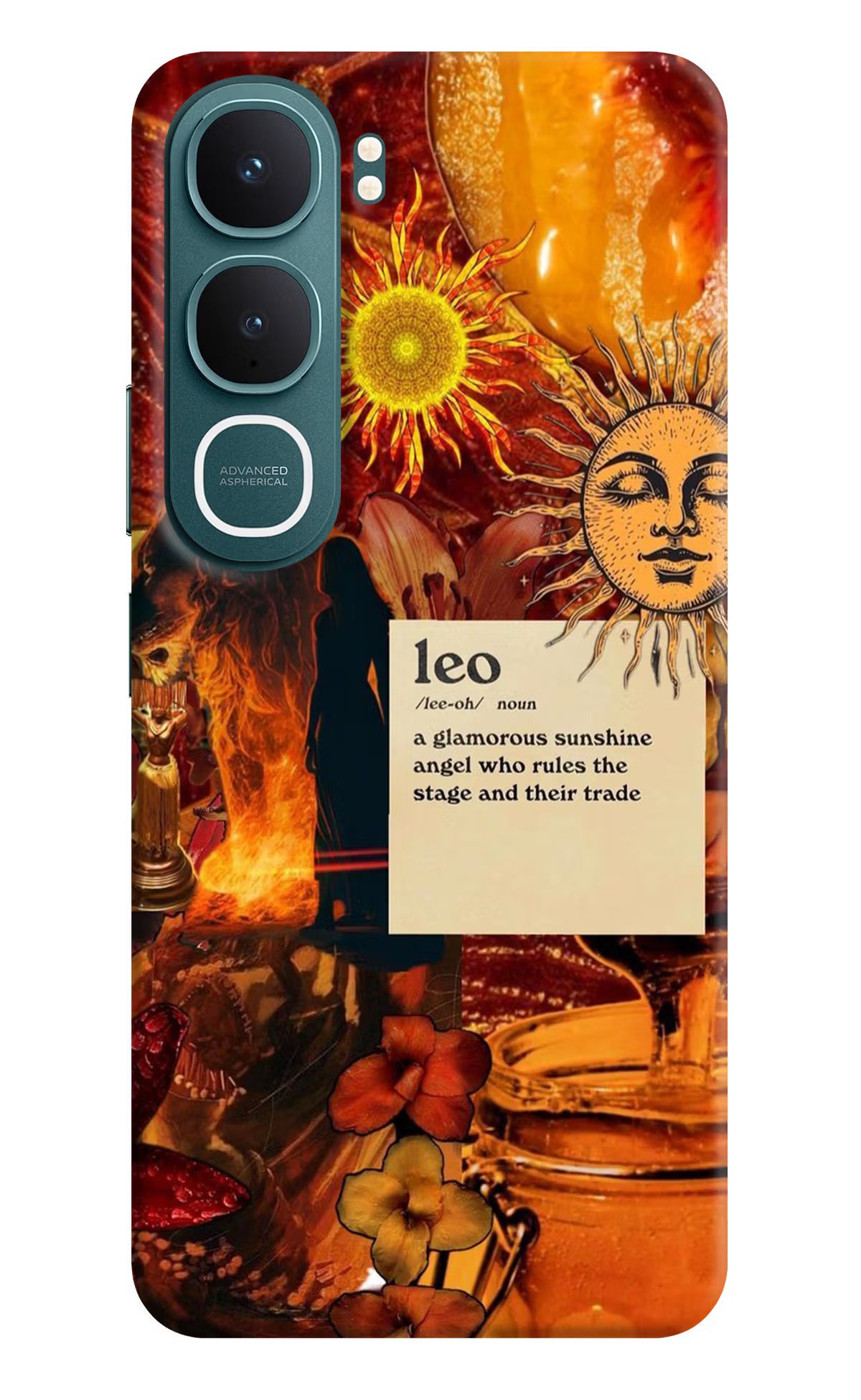 Leo Zodiac Vivo Y31 5G Hard Case Back Cover by Casekaro