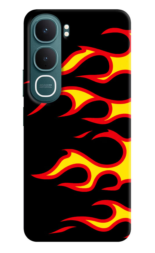Side Sweep Flames Vivo Y31 5G Hard Case Back Cover by Casekaro