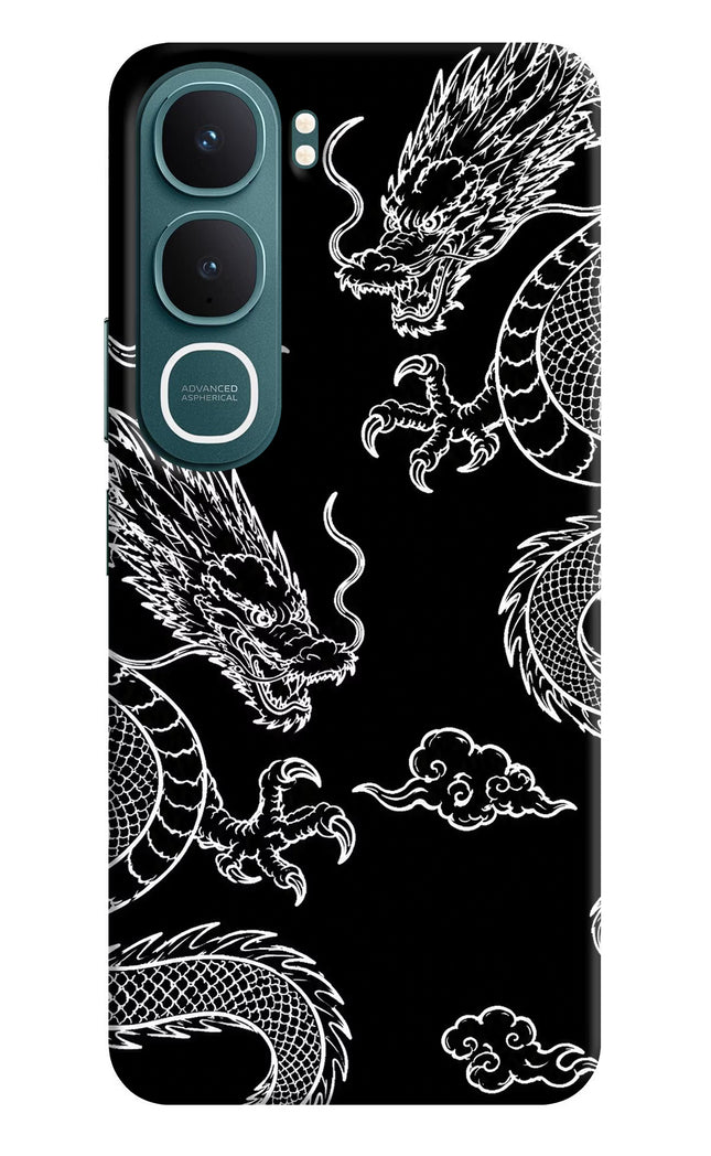 Twin Dragons Vivo Y31 5G Hard Case Back Cover by Casekaro