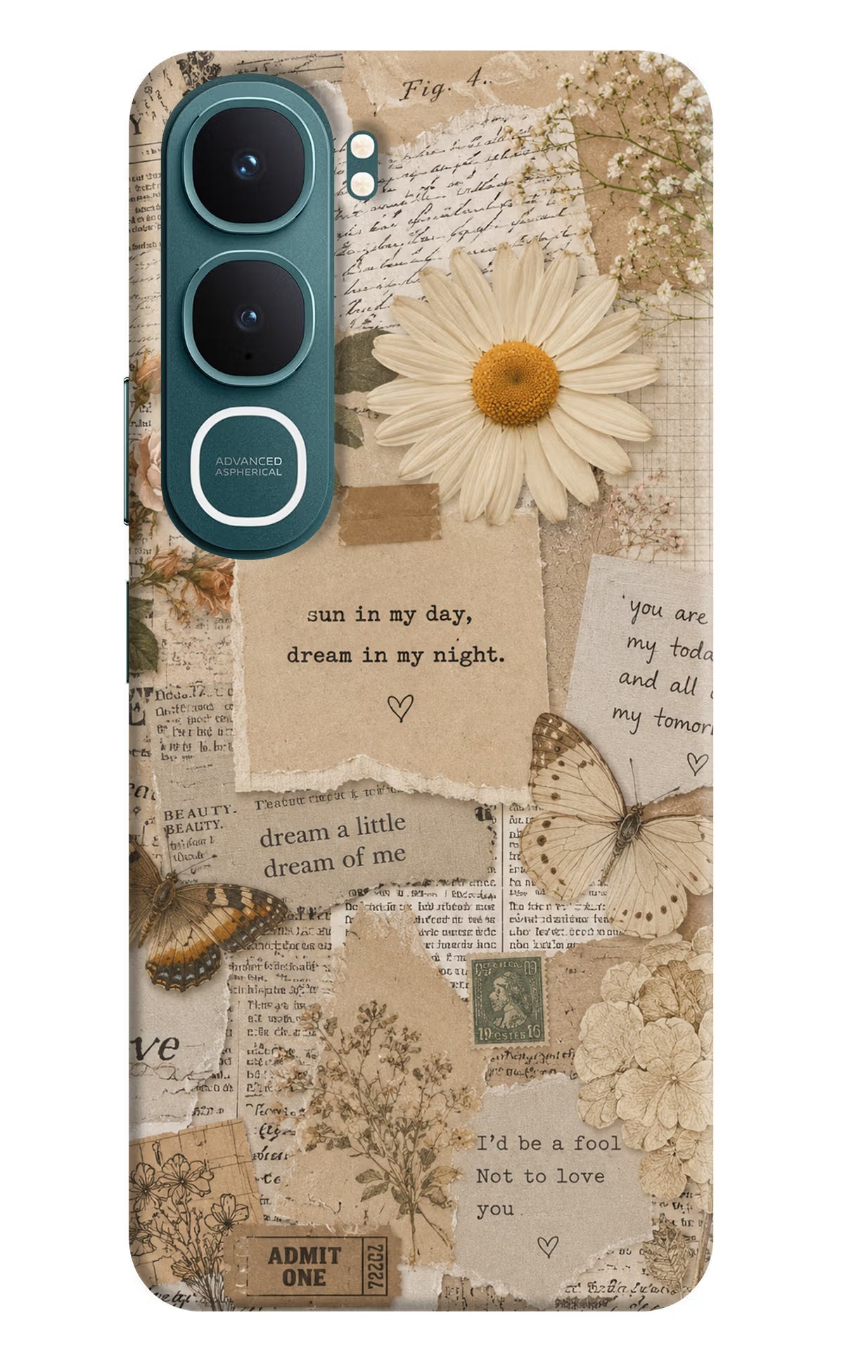 Vintage case Vivo Y31 5G Back Cover