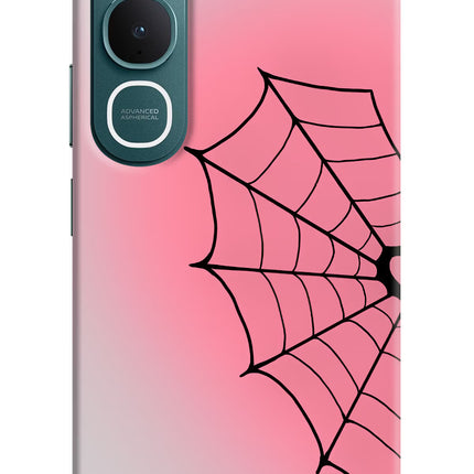 Pink Web Vivo Y31 5G Hard Case Back Cover by Casekaro