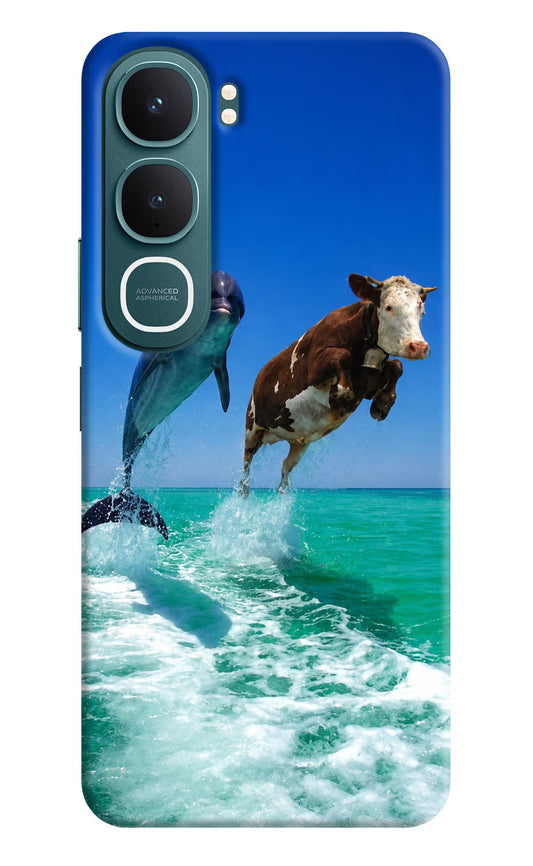 Dolphin vs Cow Vivo Y31 5G Hard Case Back Cover by Casekaro