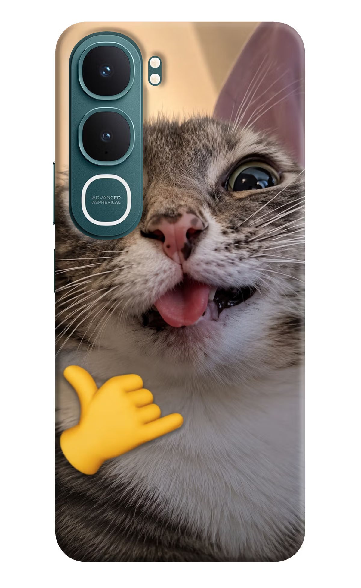 Silly Cat Call Vivo Y31 5G Hard Case Back Cover by Casekaro