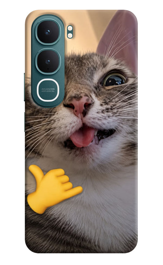 Silly Cat Call Vivo Y31 5G Hard Case Back Cover by Casekaro