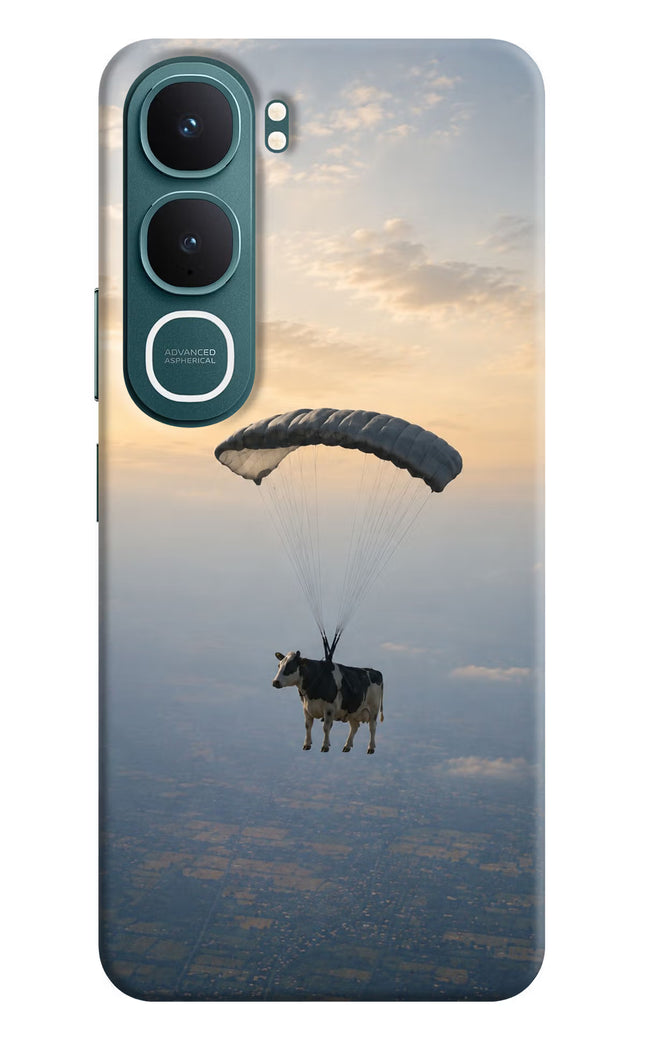 Skydiving Cow Vivo Y31 5G Hard Case Back Cover by Casekaro