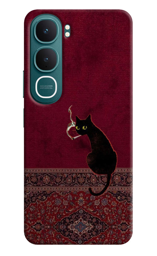 Midnight Cat Vivo Y31 5G Hard Case Back Cover by Casekaro