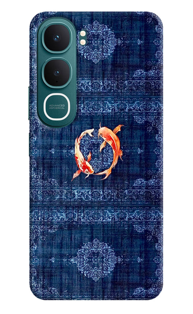 Koi Blue Vivo Y31 5G Hard Case Back Cover by Casekaro