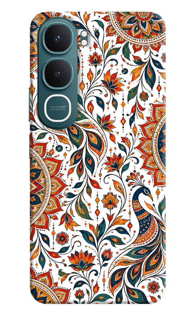 White Mayura Vivo Y31 5G Hard Case Back Cover by Casekaro