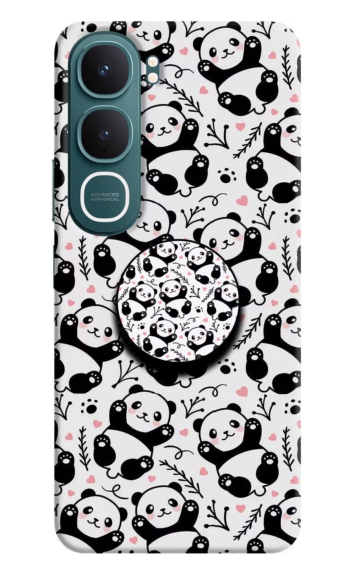 Cute Panda Vivo Y31 5G Pop Case by Casekaro