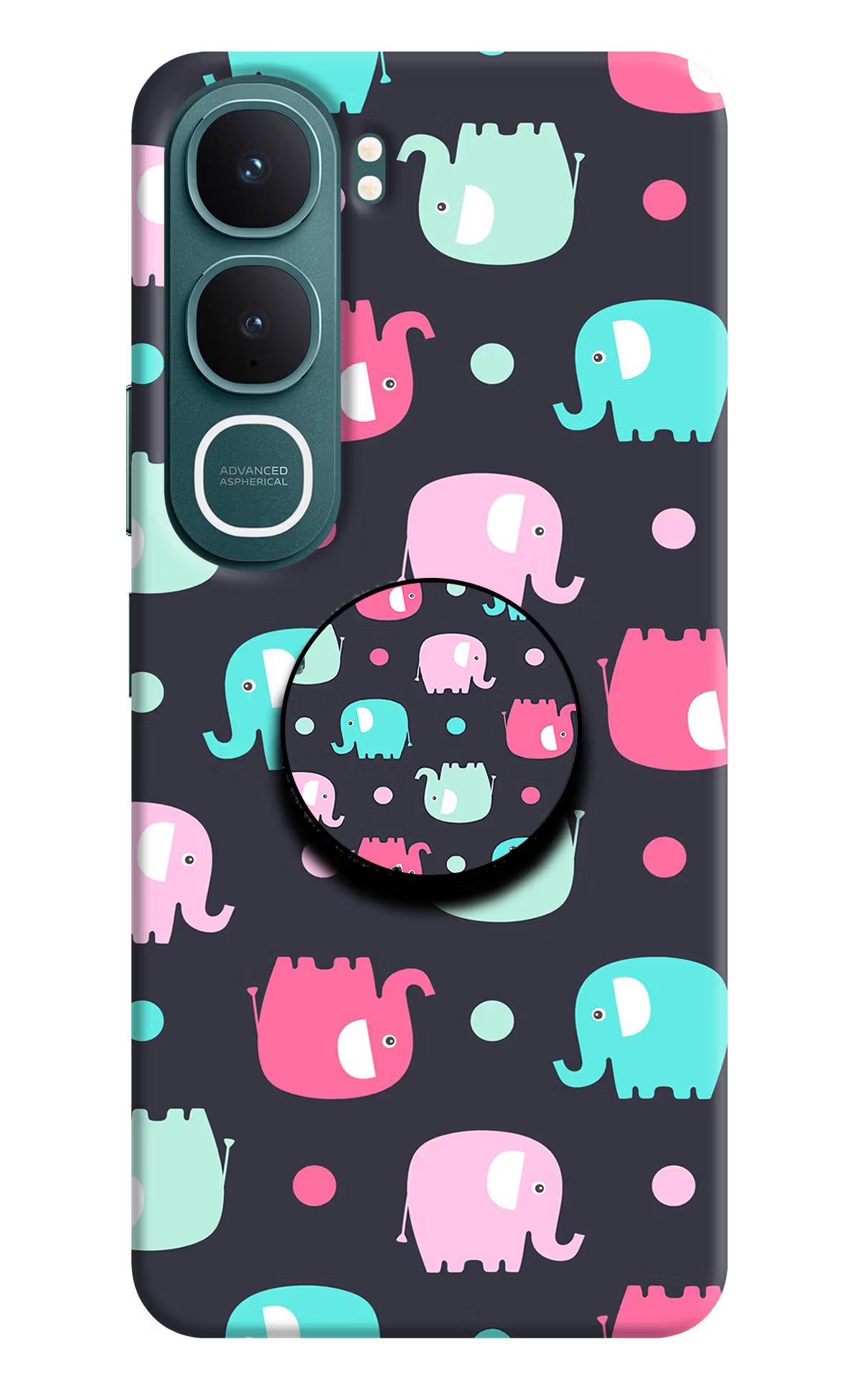 Baby Elephants Vivo Y31 5G Pop Case by Casekaro