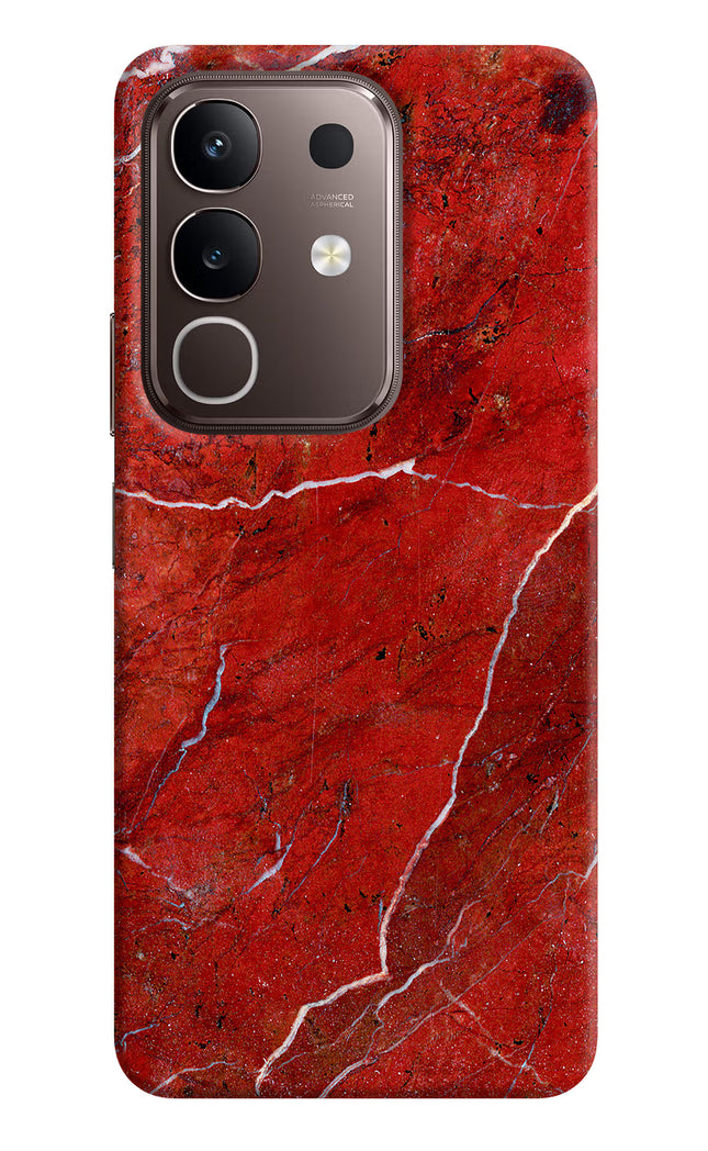 Red Marble Design Vivo Y31 Pro 5G Hard Case Back Cover by Casekaro