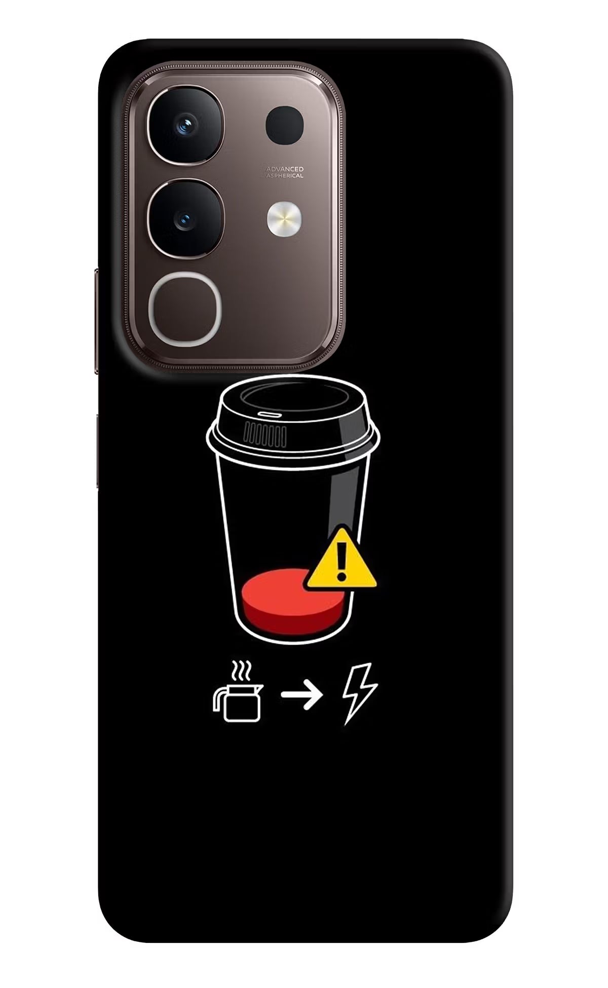 Coffee Vivo Y31 Pro 5G Hard Case Back Cover by Casekaro