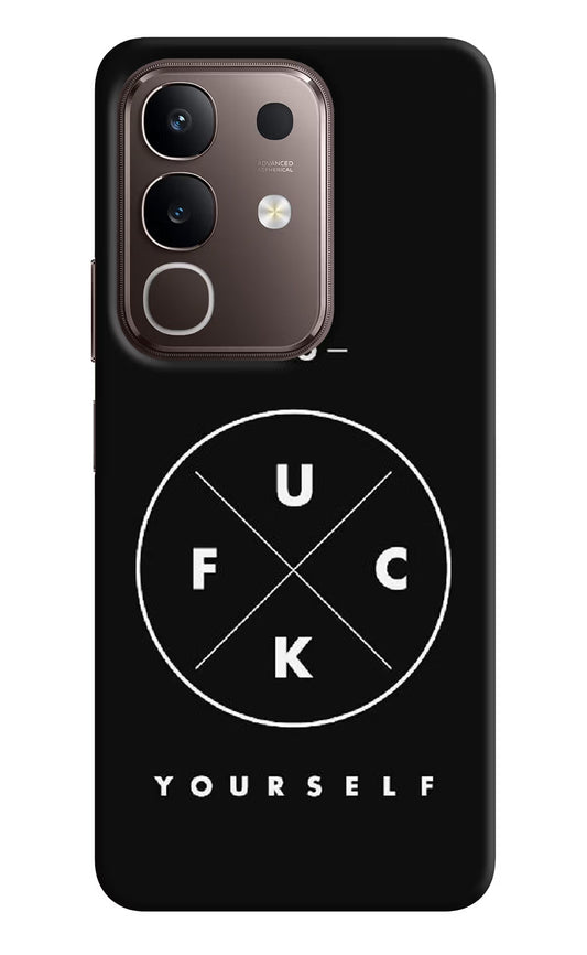 Go Fuck Yourself Vivo Y31 Pro 5G Hard Case Back Cover by Casekaro
