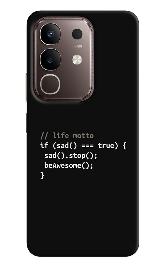 Life Motto Code Vivo Y31 Pro 5G Hard Case Back Cover by Casekaro