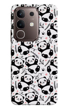 Cute Panda Vivo Y31 Pro 5G Hard Case Back Cover by Casekaro
