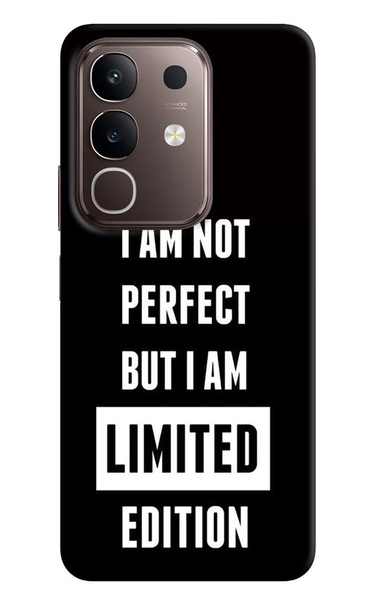 I Am Not Perfect But I Am Limited Edition Vivo Y31 Pro 5G Hard Case Back Cover by Casekaro