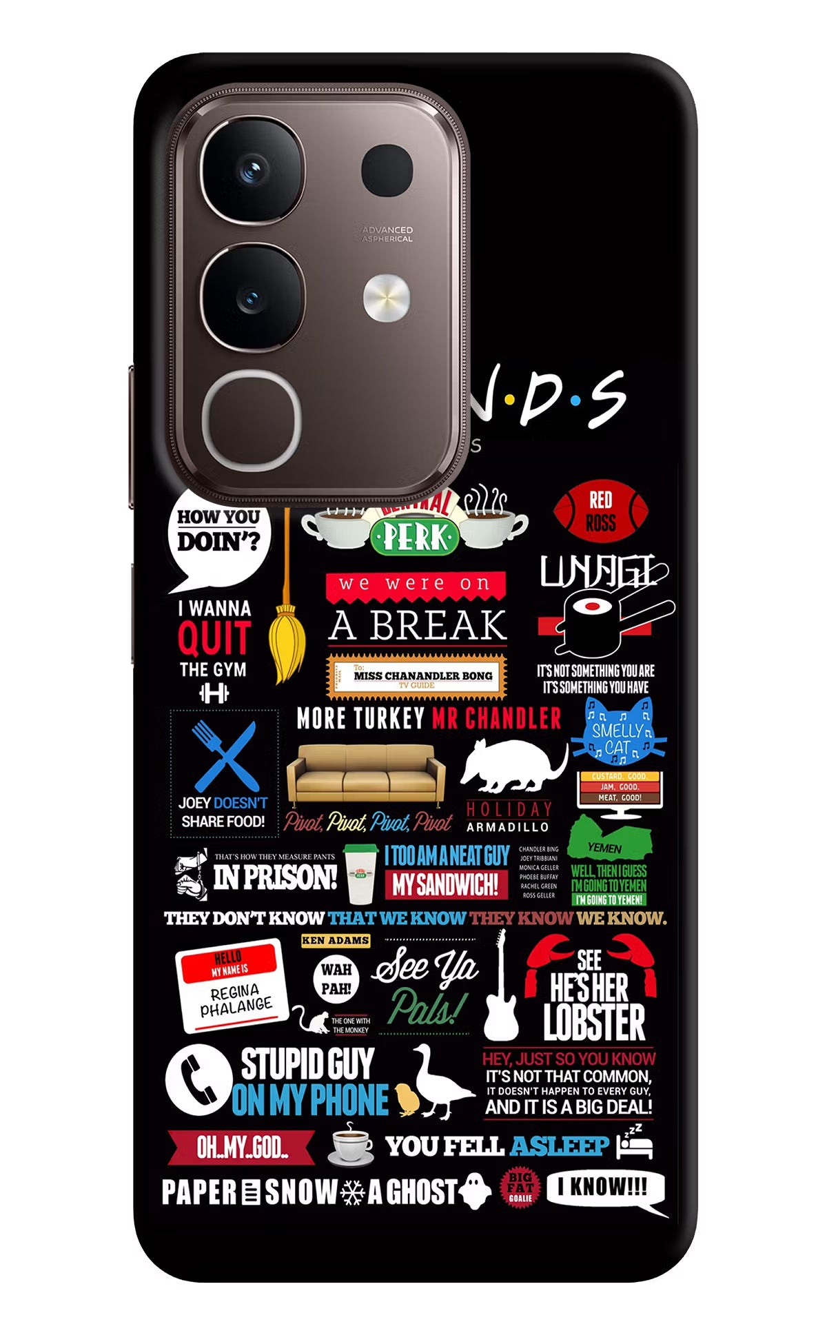 FRIENDS Vivo Y31 Pro 5G Hard Case Back Cover by Casekaro