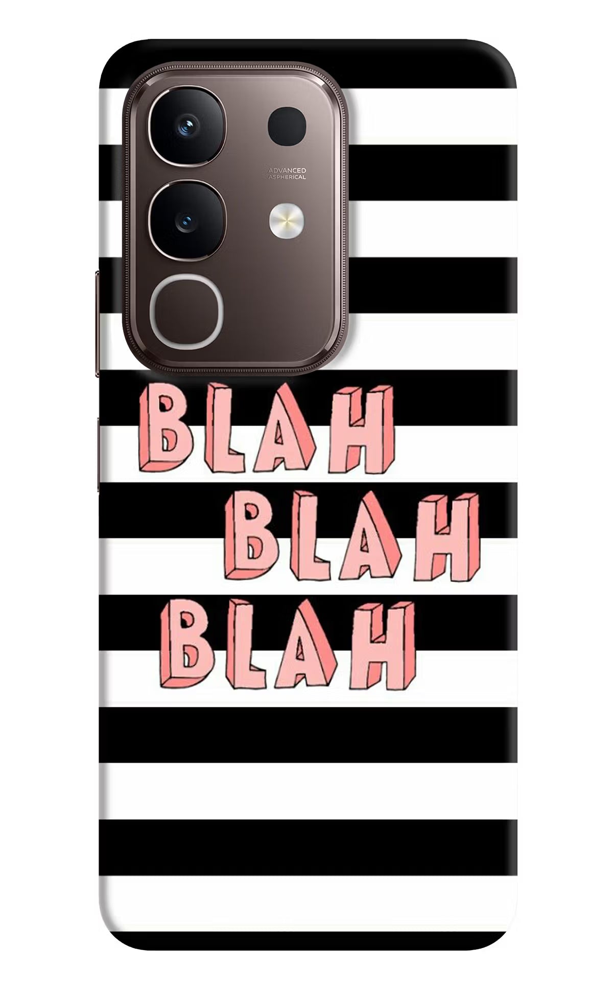 Blah Blah Blah Vivo Y31 Pro 5G Hard Case Back Cover by Casekaro