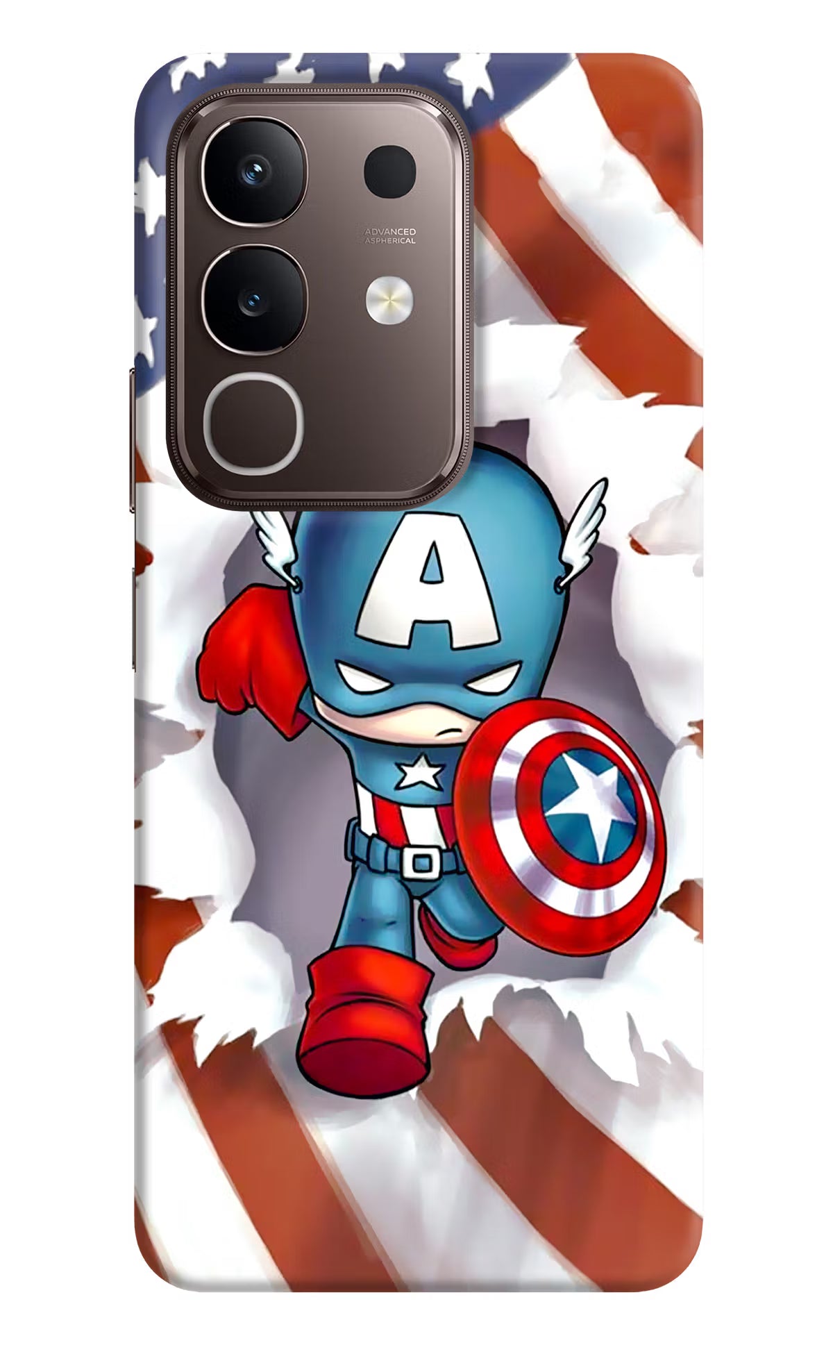Captain America Vivo Y31 Pro 5G Hard Case Back Cover by Casekaro