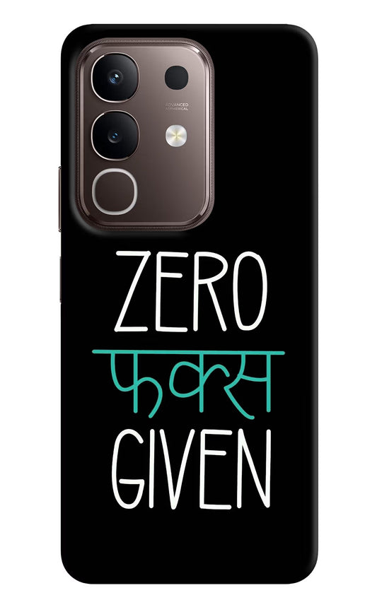 Zero Fucks Given Vivo Y31 Pro 5G Hard Case Back Cover by Casekaro