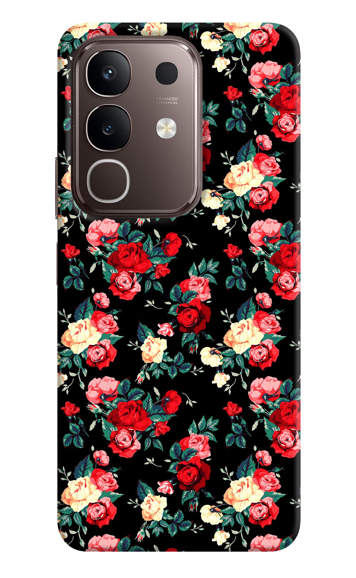 Rose Pattern Vivo Y31 Pro 5G Hard Case Back Cover by Casekaro