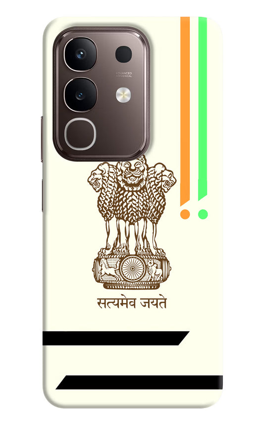 Satyamev Jayate Brown Logo Vivo Y31 Pro 5G Hard Case Back Cover by Casekaro