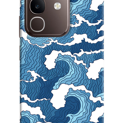 Blue Waves Vivo Y31 Pro 5G Hard Case Back Cover by Casekaro
