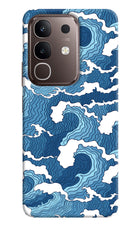 Blue Waves Vivo Y31 Pro 5G Hard Case Back Cover by Casekaro