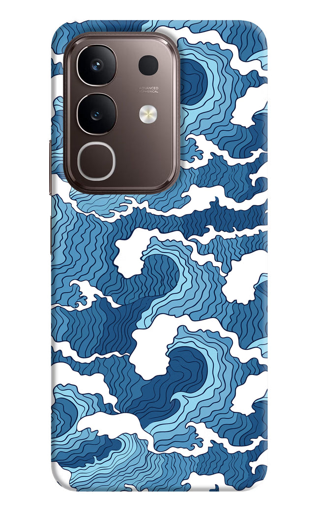Blue Waves Vivo Y31 Pro 5G Hard Case Back Cover by Casekaro