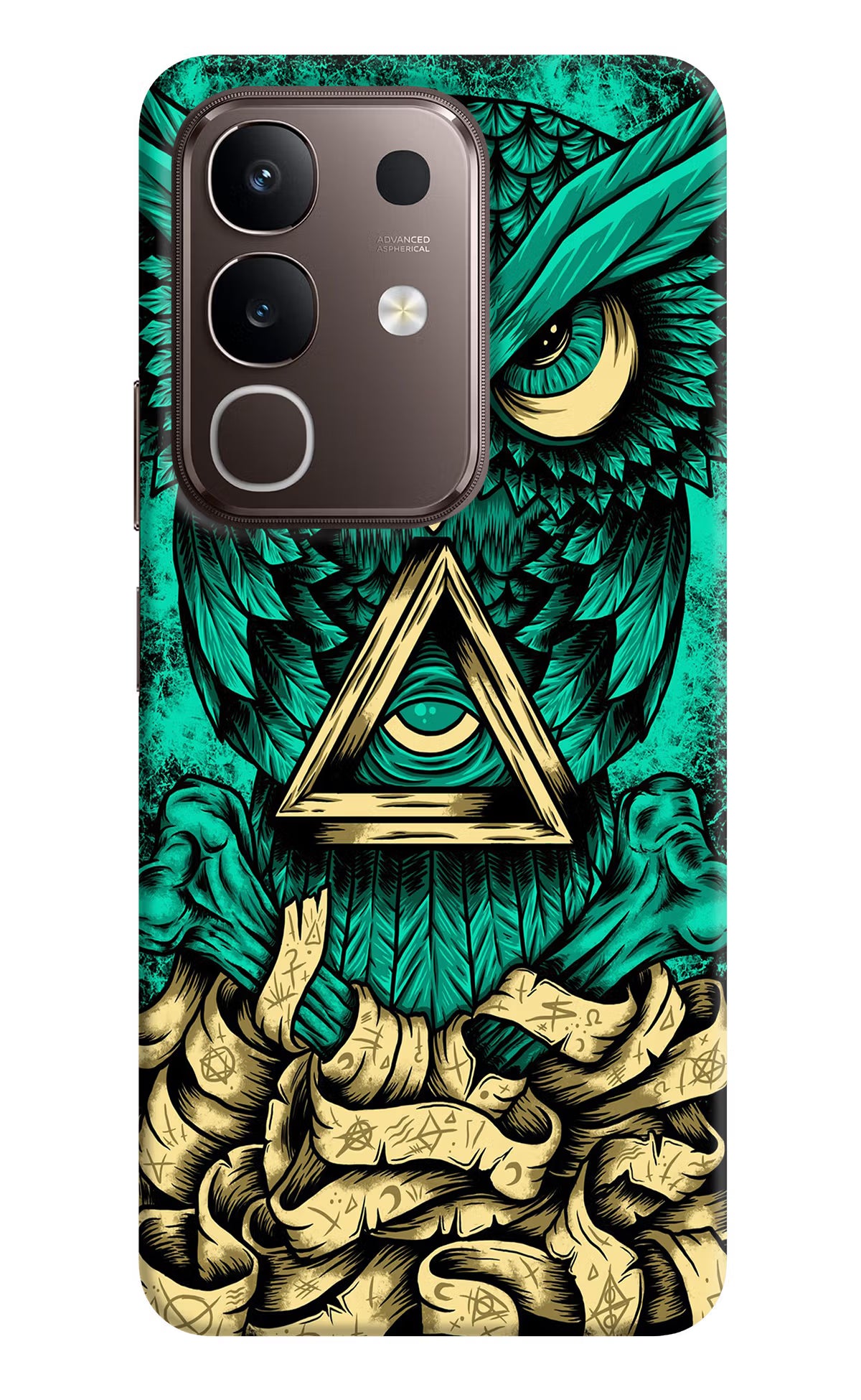 Green Owl Vivo Y31 Pro 5G Hard Case Back Cover by Casekaro