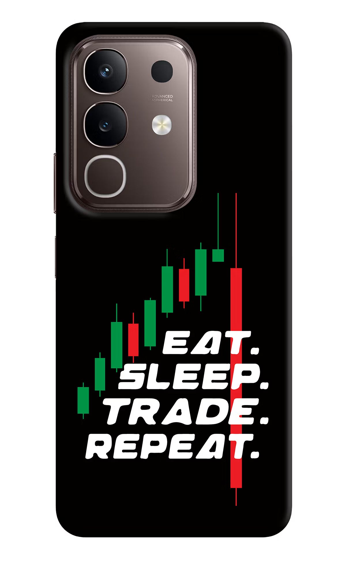 Eat Sleep Trade Repeat Vivo Y31 Pro 5G Hard Case Back Cover by Casekaro