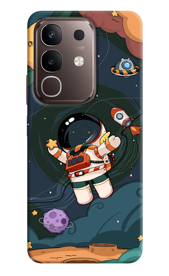 Cartoon Astronaut Vivo Y31 Pro 5G Hard Case Back Cover by Casekaro