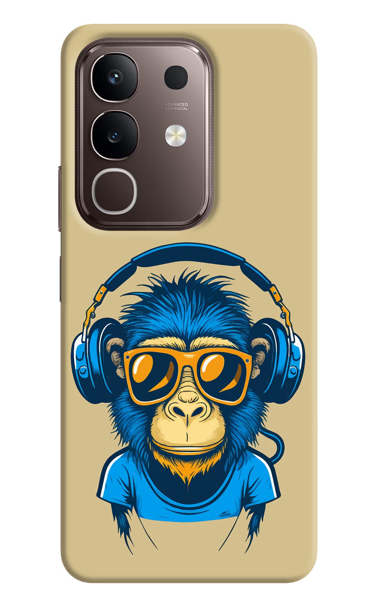 Monkey Headphone Vivo Y31 Pro 5G Hard Case Back Cover by Casekaro