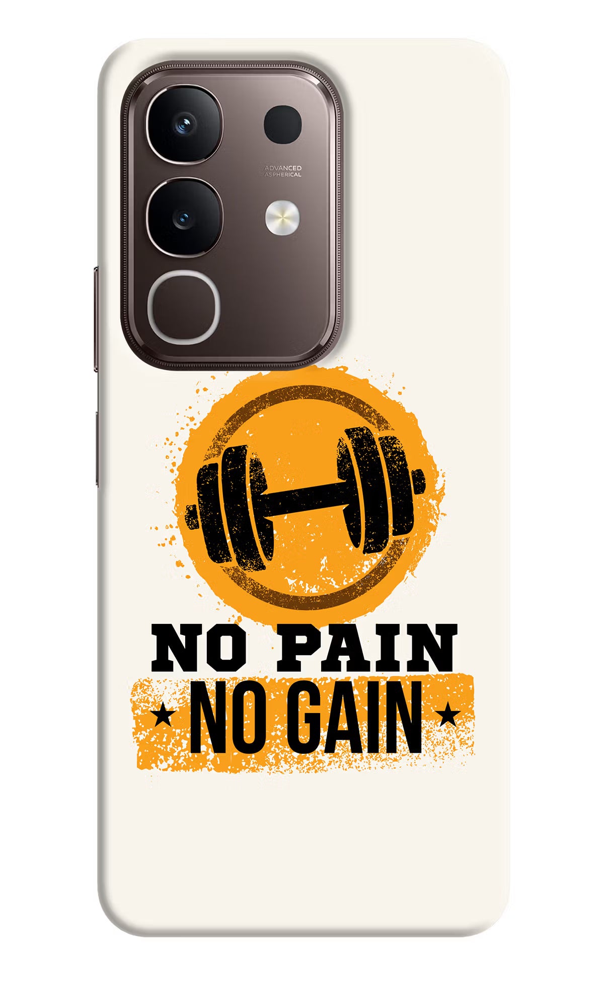 No Pain No Gain Vivo Y31 Pro 5G Hard Case Back Cover by Casekaro