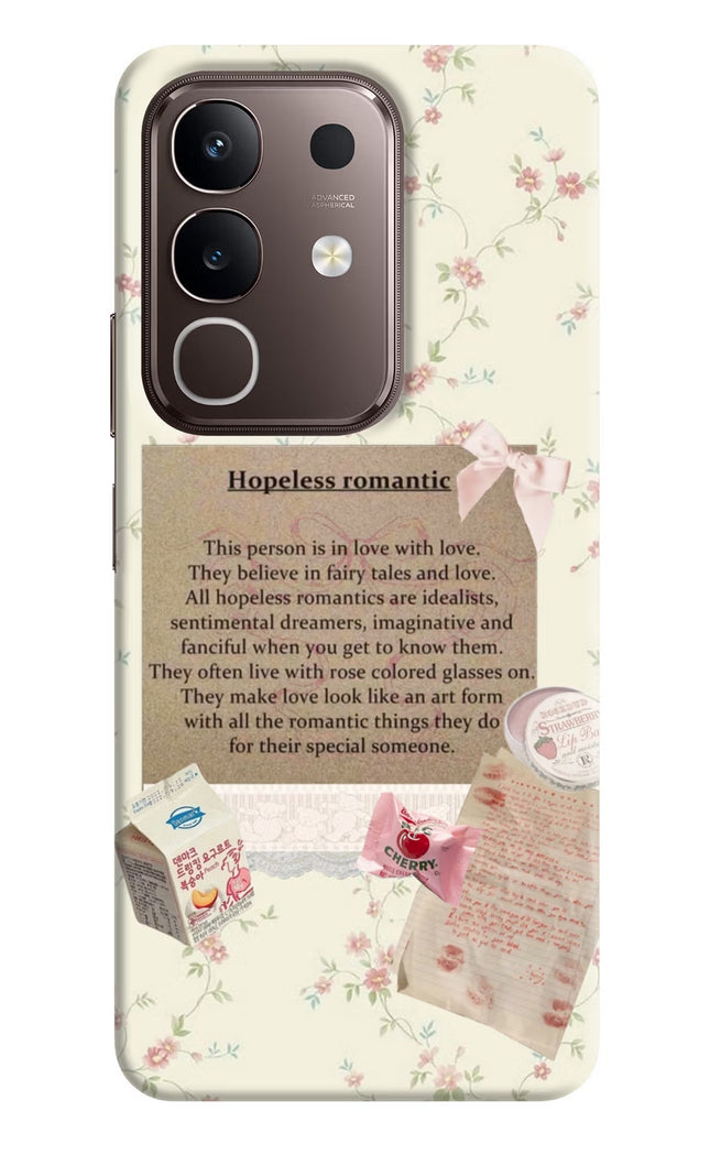 Hopeless Romantic Vivo Y31 Pro 5G Hard Case Back Cover by Casekaro