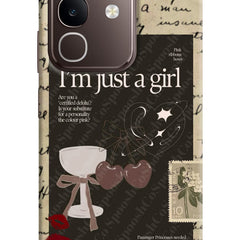 I am just a girl Vivo Y31 Pro 5G Hard Case Back Cover by Casekaro