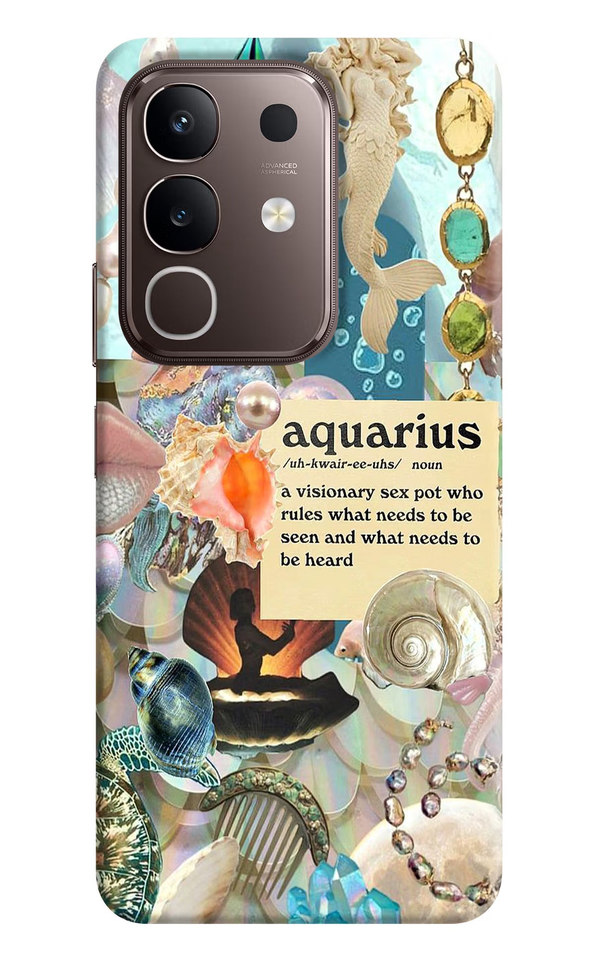 Aquarius Zodiac Vivo Y31 Pro 5G Hard Case Back Cover by Casekaro