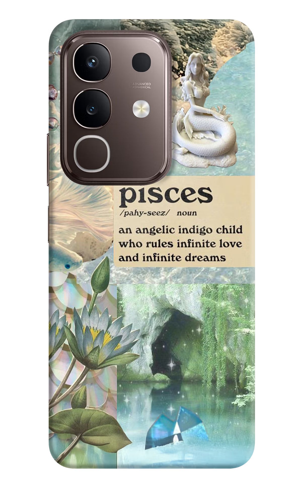 Pisces Zodiac Vivo Y31 Pro 5G Hard Case Back Cover by Casekaro