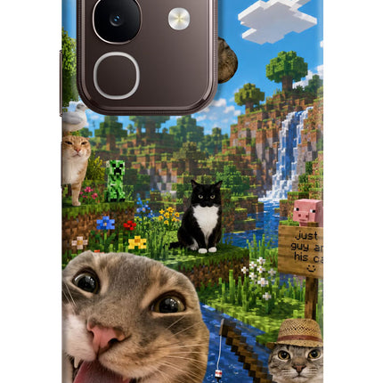 Minecraft Cat Chaos Vivo Y31 Pro 5G Hard Case Back Cover by Casekaro