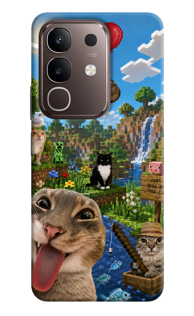 Minecraft Cat Chaos Vivo Y31 Pro 5G Hard Case Back Cover by Casekaro