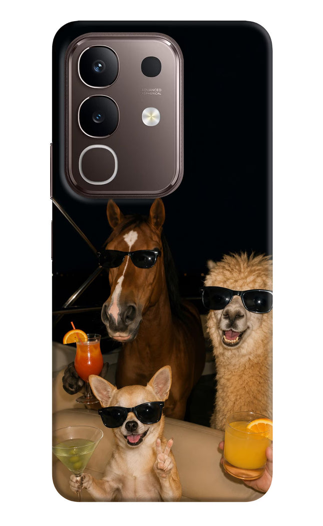 Party Squad Vivo Y31 Pro 5G Hard Case Back Cover by Casekaro