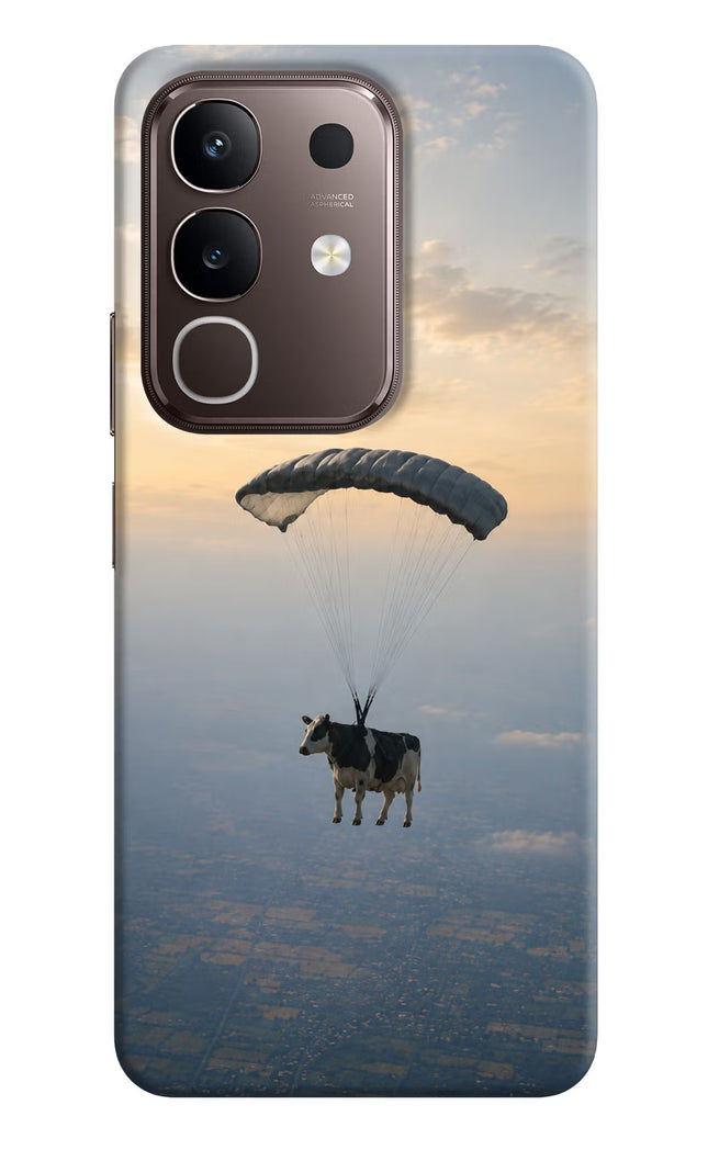 Skydiving Cow Vivo Y31 Pro 5G Hard Case Back Cover by Casekaro