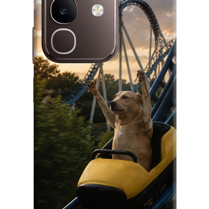 Rollercoaster Dog Vivo Y31 Pro 5G Hard Case Back Cover by Casekaro