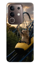 Rollercoaster Dog Vivo Y31 Pro 5G Hard Case Back Cover by Casekaro