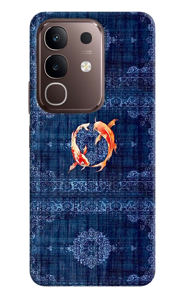Koi Blue Vivo Y31 Pro 5G Hard Case Back Cover by Casekaro