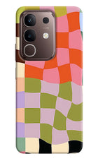 Wavy Grid Vivo Y31 Pro 5G Hard Case Back Cover by Casekaro